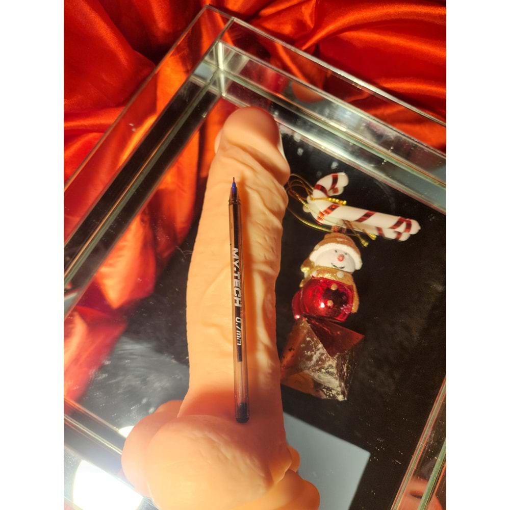 Süper Gerçekçi Realistik Penis Ekstra Kalın Dildo 27 cm