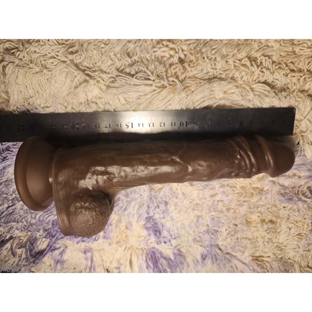 Uzaktan Kumandalı Gerçekçi Dildo Vibratör Siyahi