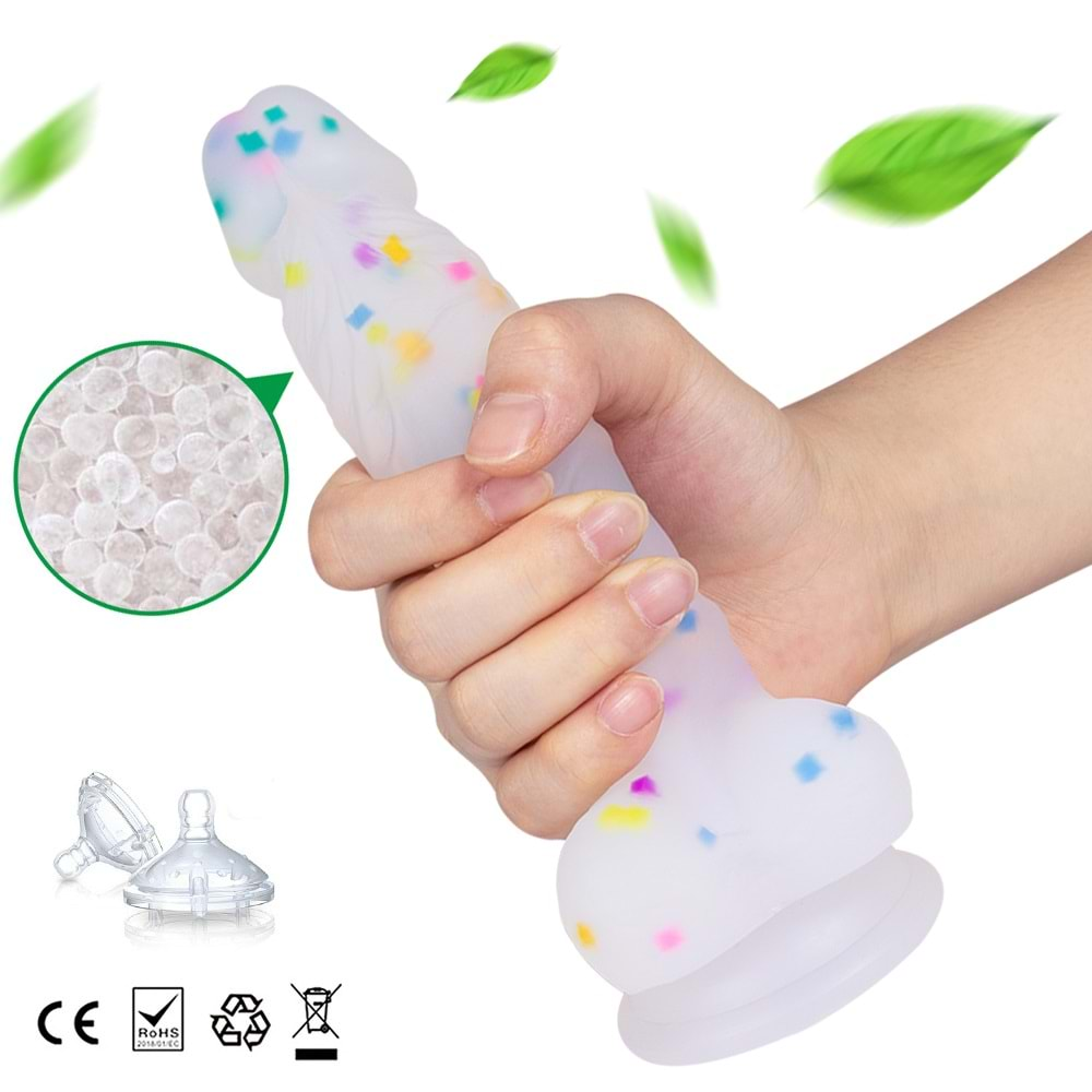 Silikon Realistik Gokkusagi Dildo 18cm