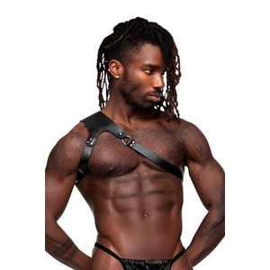 Tek Omuz Erlek Harness, Erkek Clubwear, Dancewear, Fantazi Giyim 2XL/3XL