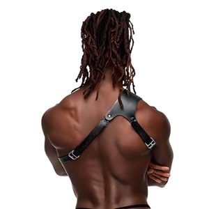 Tek Omuz Erlek Harness, Erkek Clubwear, Dancewear, Fantazi Giyim 2XL/3XL