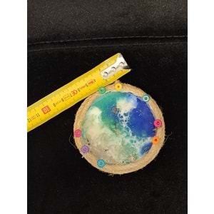 Deniz Dalgası Efektli Epoksi El Yapımı Buzdolabı Magneti