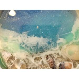 Deniz Dalgası Efektli Epoksi El Yapımı Buzdolabı Magneti