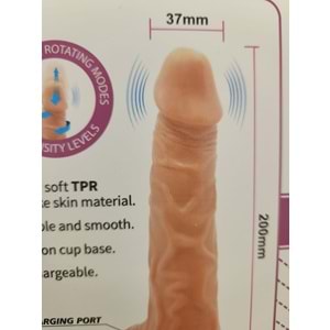 7 Farklı Frekansta Dönme İtme ve Titreşim Özellikli Vibratör 20 cm