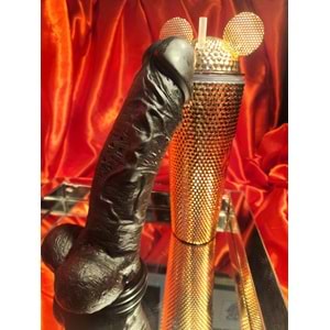 Giant King 27 CM Gerçekçi Dev Kalın Realistik Zenci Penis Dildo