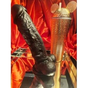 Giant King 27 CM Gerçekçi Dev Kalın Realistik Zenci Penis Dildo