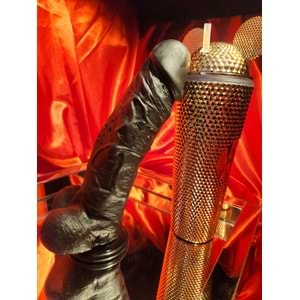 Giant King 27 CM Gerçekçi Dev Kalın Realistik Zenci Penis Dildo