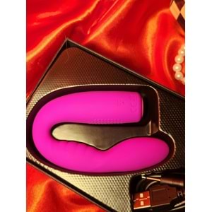 G Noktası Uyarıcılı Çift Motorlu Titreşimli Klitoris Mastürbatör Pretty Love