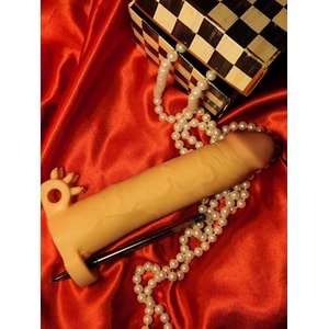 Realistik Titreşimli Uzatmalı Penis Kılıfı Halka LOVETOY X-TENDER