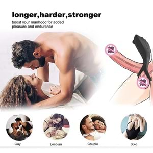 Titreşimli Büyük Penis Halkası Siyah