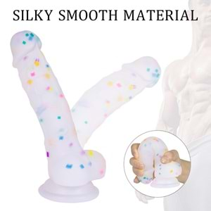 Silikon Realistik Gokkusagi Dildo 18cm