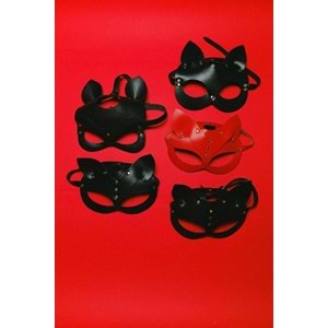 Deri Fantezi Maskesi Siyah