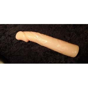 Big 6cm Dolgulu Realistik Penis Kılıfı Uzatmalı Prezervatif Dildo