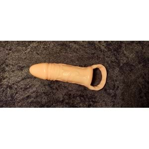 Breyden 16 cm Uzatmalı 3 cm Dolgulu Testis Halkalı Penis Kılıfı