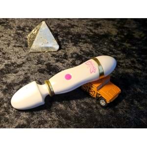 Titreşimli Vajina Klitoris Stimilatörü G-Spot Vibratör Beyaz