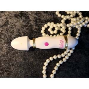 Titreşimli Vajina Klitoris Stimilatörü G-Spot Vibratör Beyaz