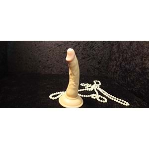 18 cm Realistik Anal ve Vajinal Dildo Vantuzlu