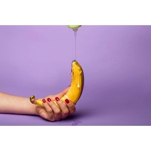 Passionate Fruit 17 cm Güçlü Vantuzlu Jel Penis Anal Dildo - MUZ