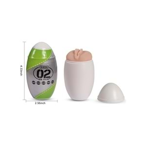 Mini Mastürbatör Yeşil Renkli Cep Vajinası Egg Mastürbatör