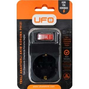 Ufo Tekli Anahtarlı Akım Koruma Prizi