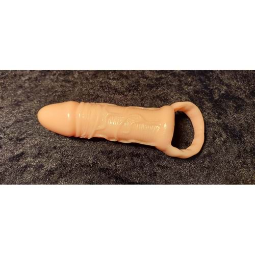 Breyden 16 cm Uzatmalı 3 cm Dolgulu Testis Halkalı Penis Kılıfı