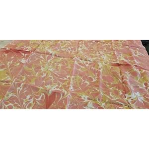 Turuncu Laleler Ebru İpek Fular