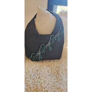 Füme Üzeri Nakışlı Şık Çanta