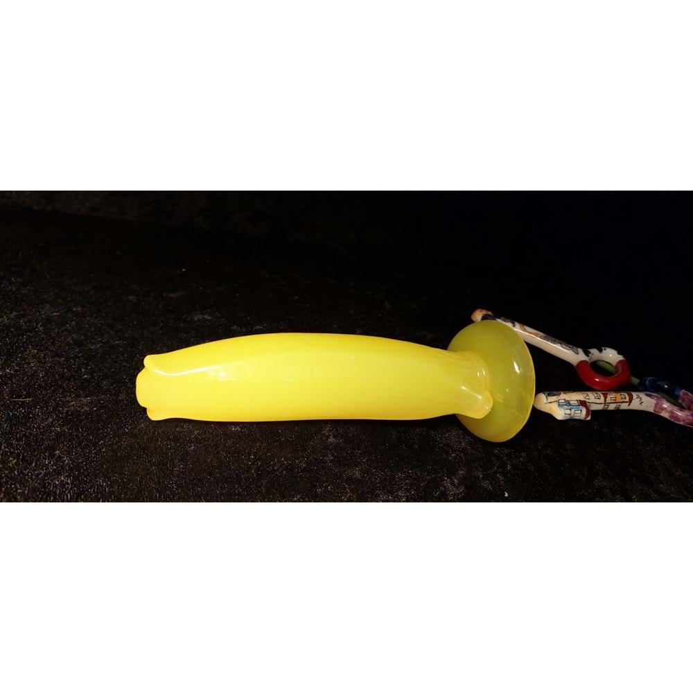 Passionate Fruit 17 cm Güçlü Vantuzlu Jel Penis Anal Dildo - MUZ